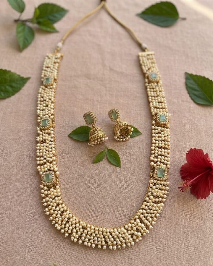 Gajramoti haar with jhumki