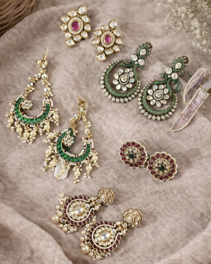 Meenakari hoops