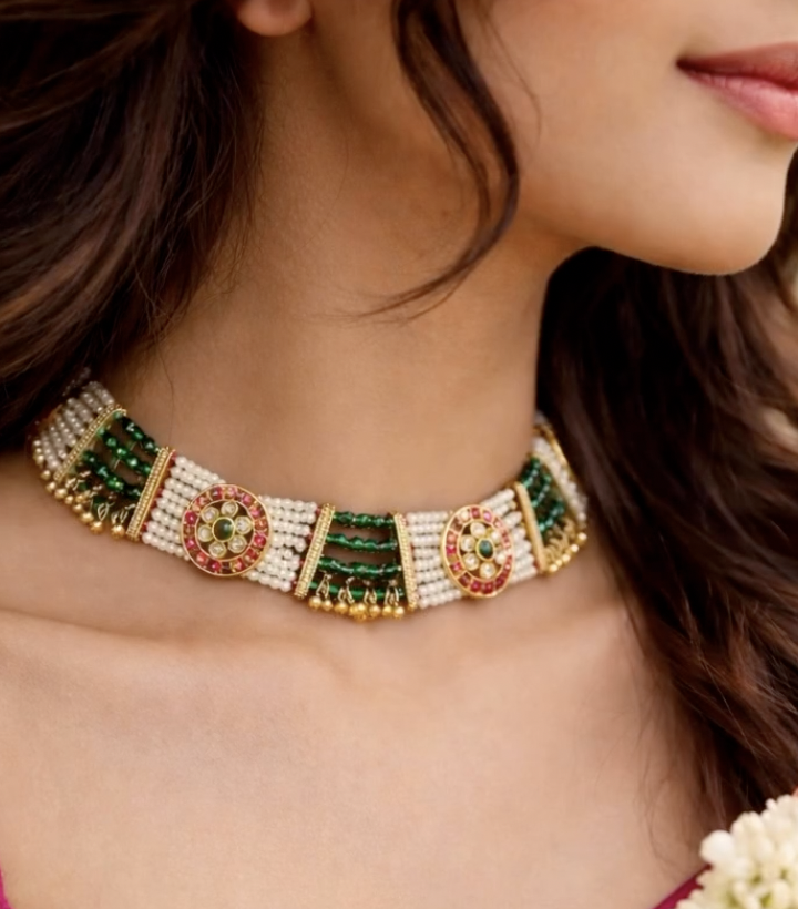 Kundan jhumkas, classic