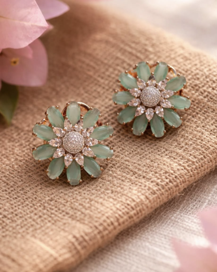 Polki bow studs